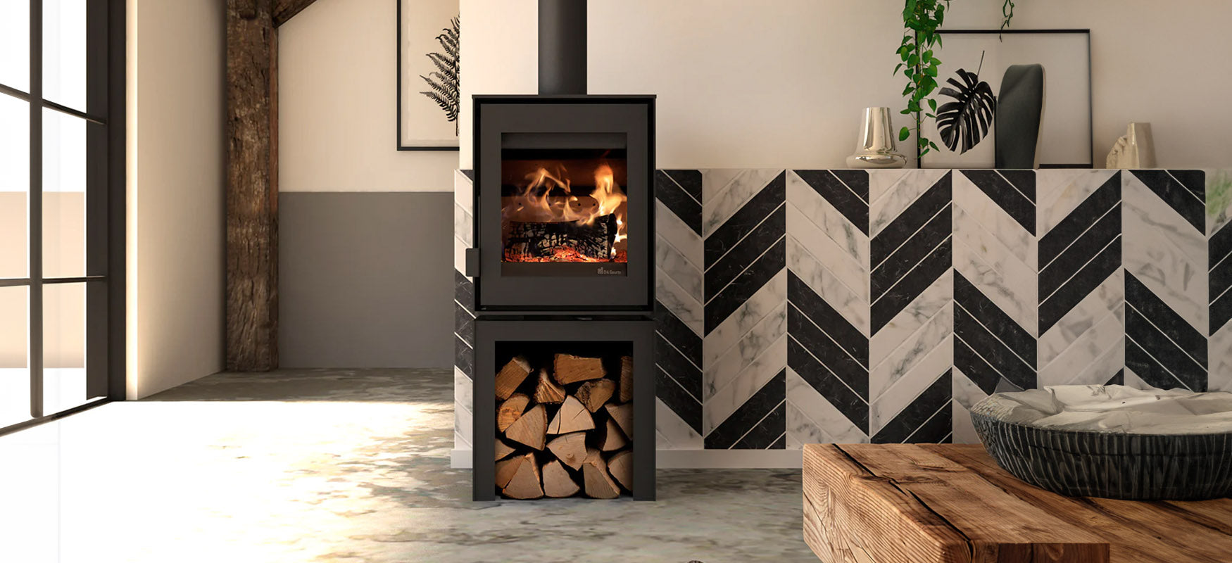 log store wood-burner