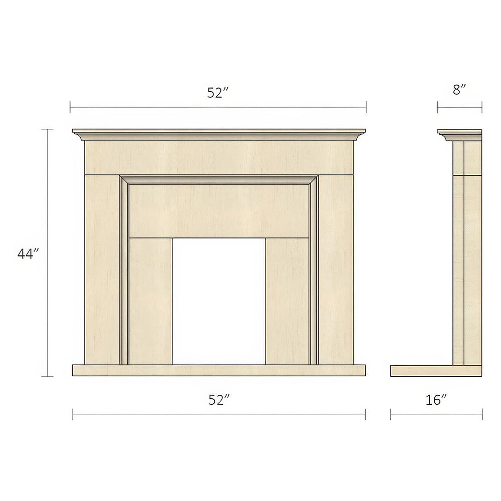 The Abingdon Limestone Fireplace
