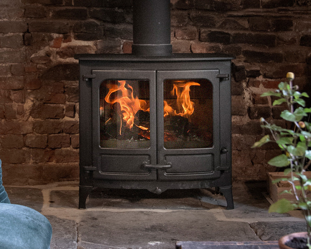 Charnwood Island III Blu Fireplace