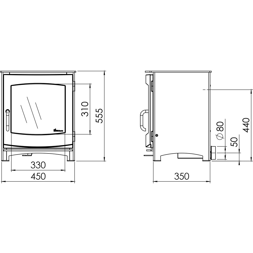 Dik Geurts Ivar 5 Wood Burning Stove