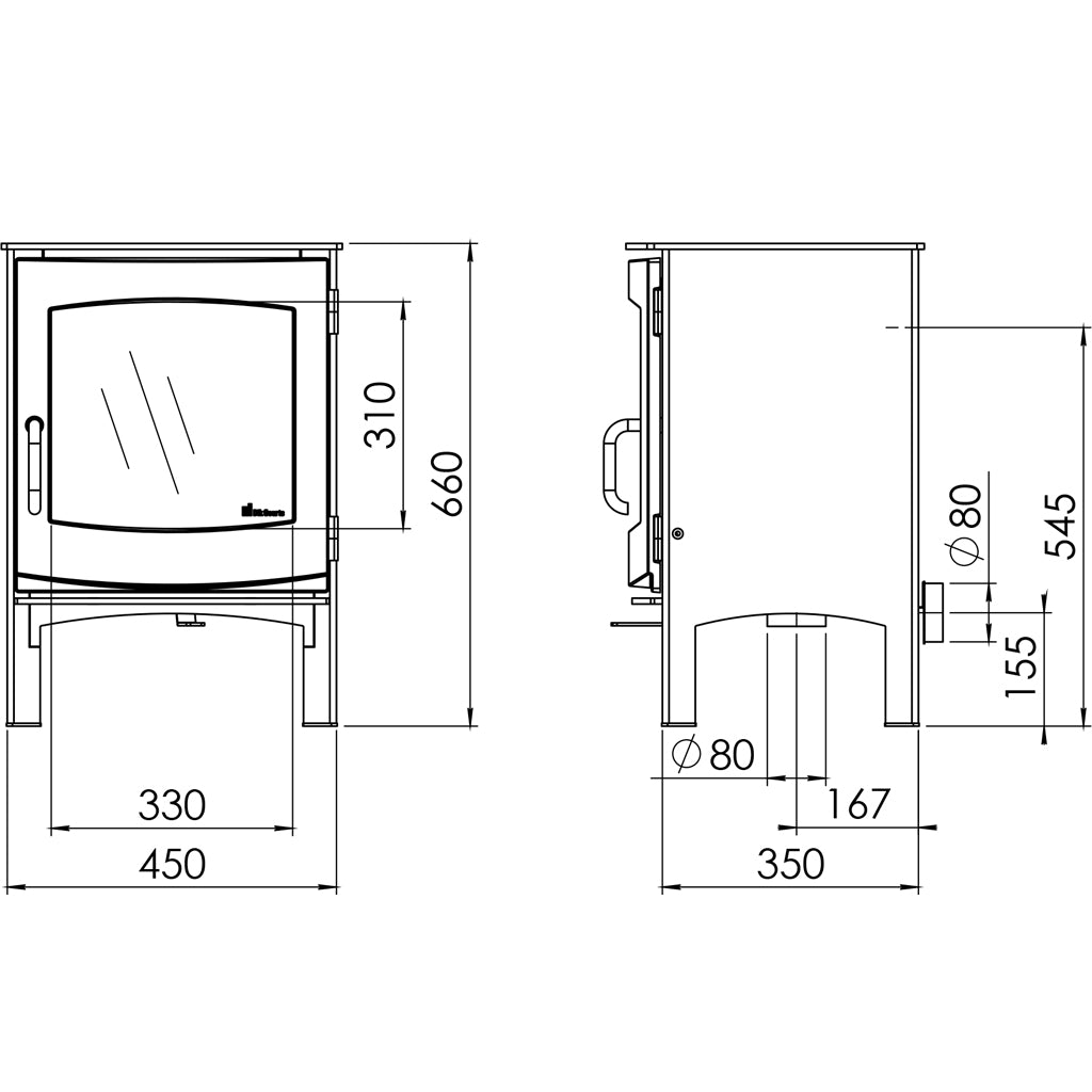 Dik Geurts Ivar 5 Wood Burning Stove
