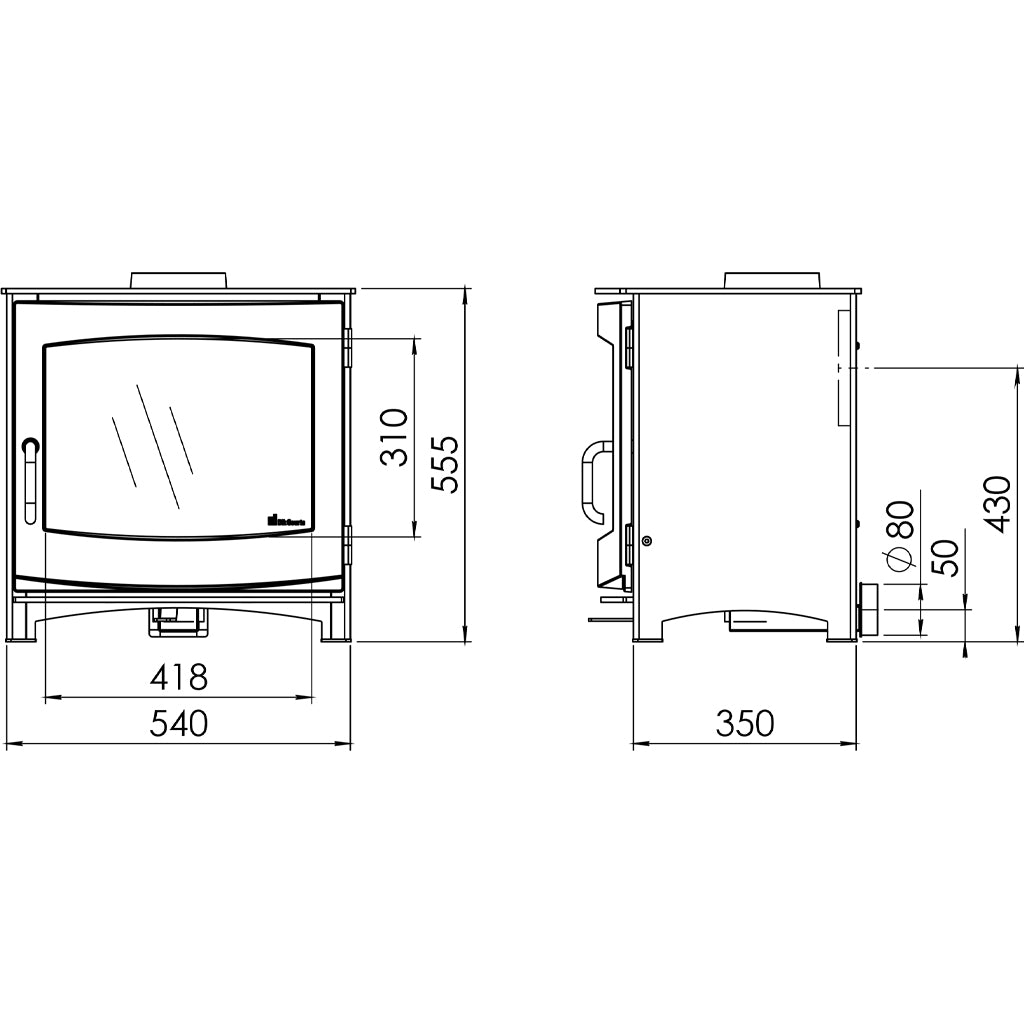 Dik Guerts Ivar 8 Wood Burning Stove