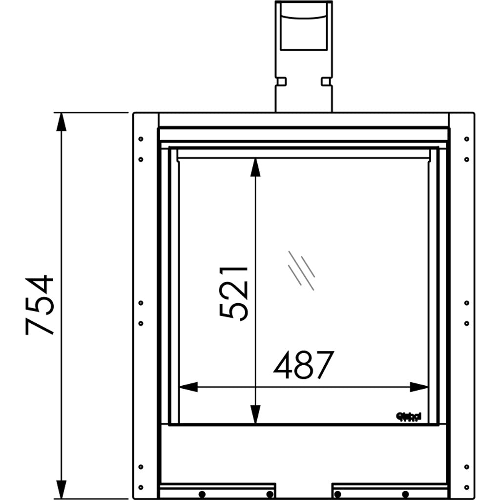 Dru Global 55XT Conventional Flue Inset Wall Gas Fire