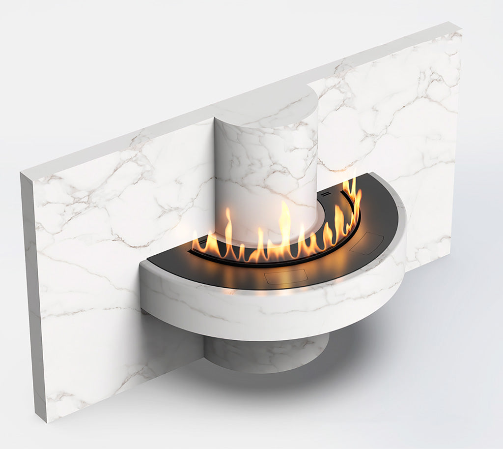 Dalex Arc Semi-Circle Fireplace