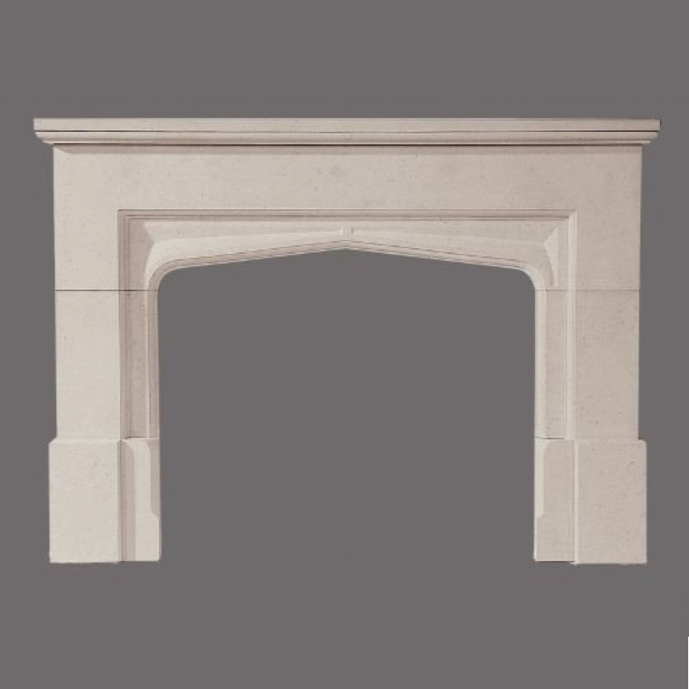 marble fireplace installed