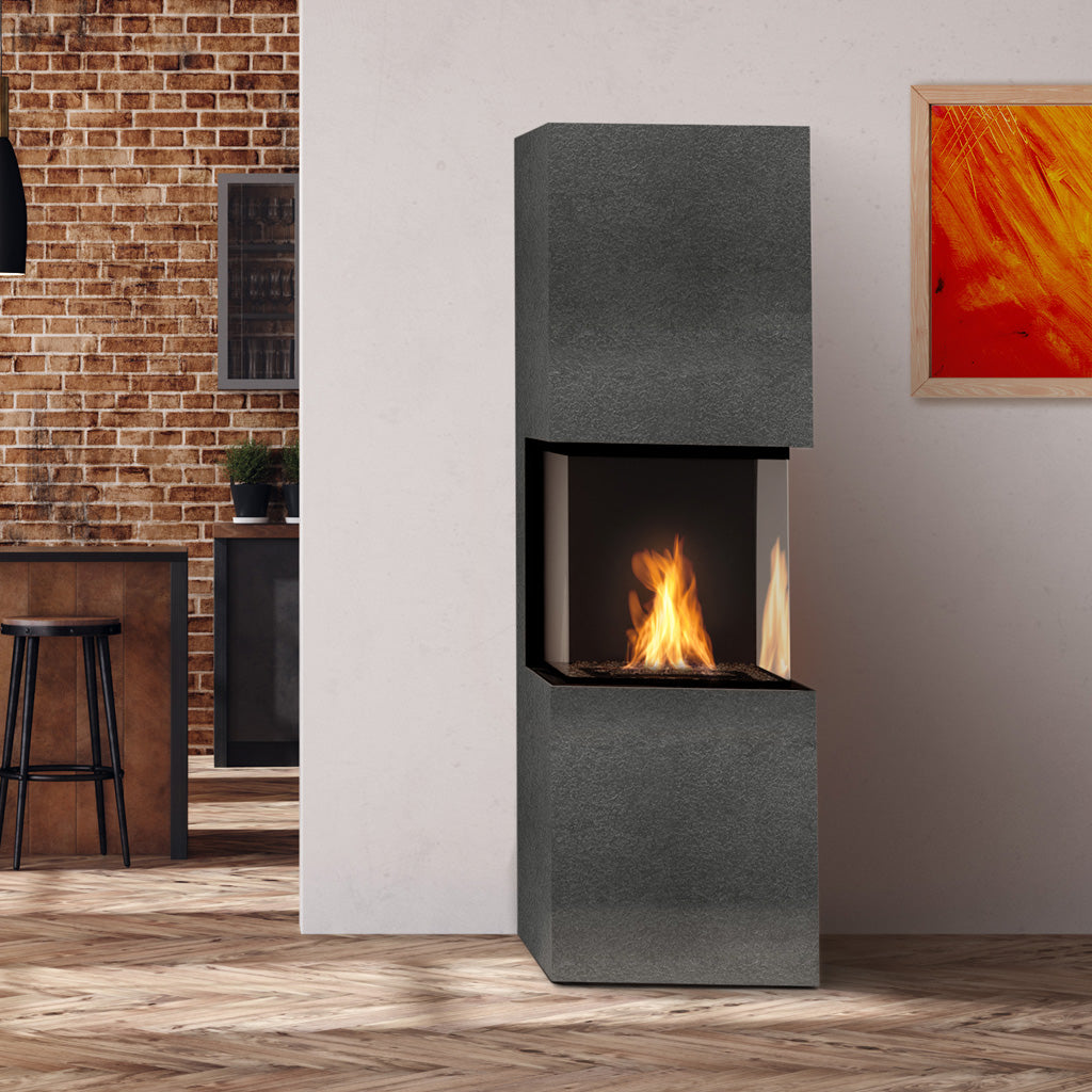 Freestanding bioethanol fireplace