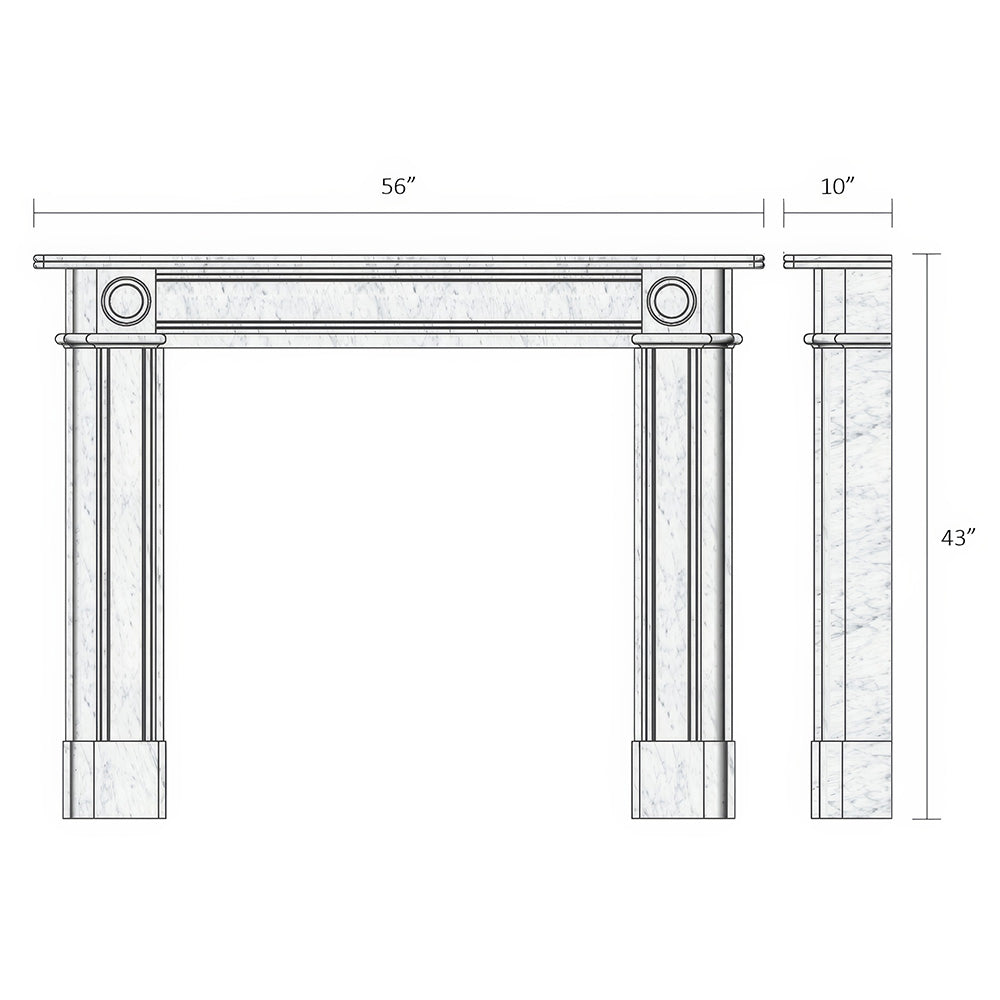 The Regency Bullseye Fireplace