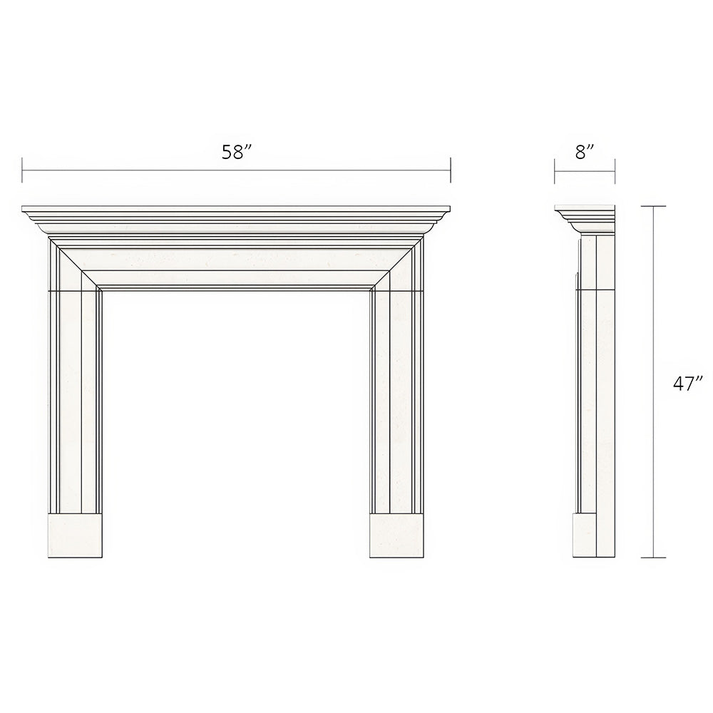 The Salisbury Bolection Fireplace