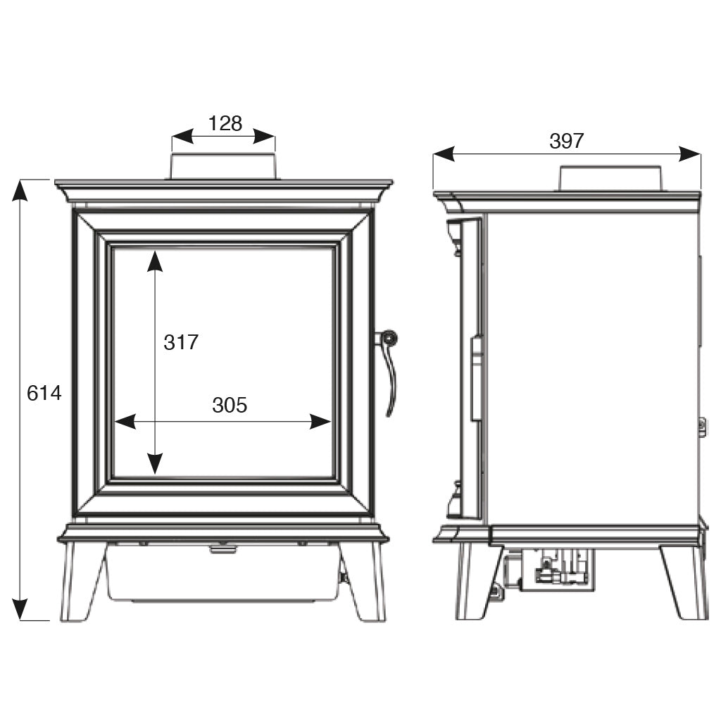 Gazco Chesterfield 5 Conventional/Balanced Flue Gas Stove