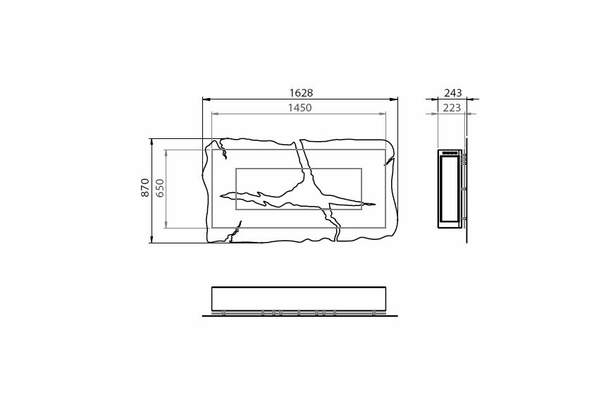 GlammFire Apollo IV EVOPlus Bioethanol Fire