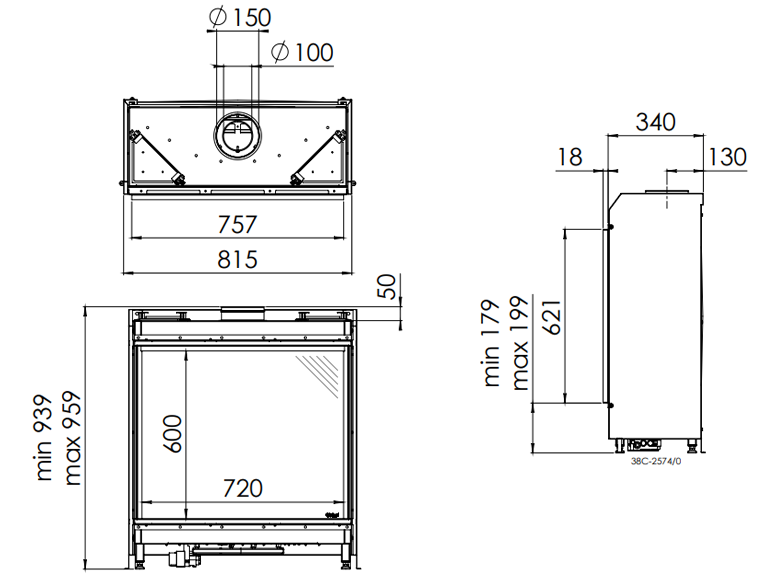 Dru Global 70XT Balanced Flue Inset Wall Gas Fire