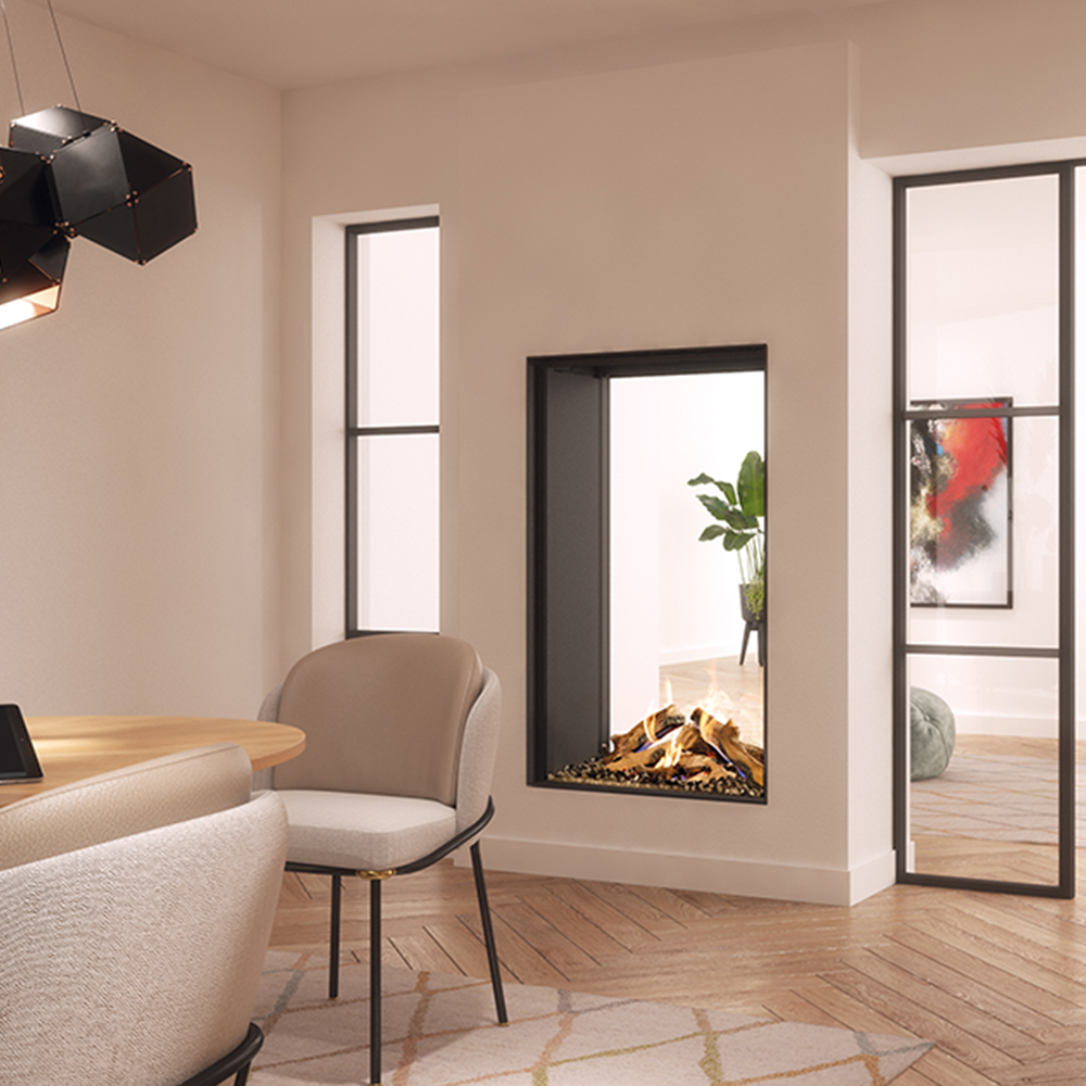 Dru Maestro 75 Tall Tunnel Eco Wave Built in Gas Fire