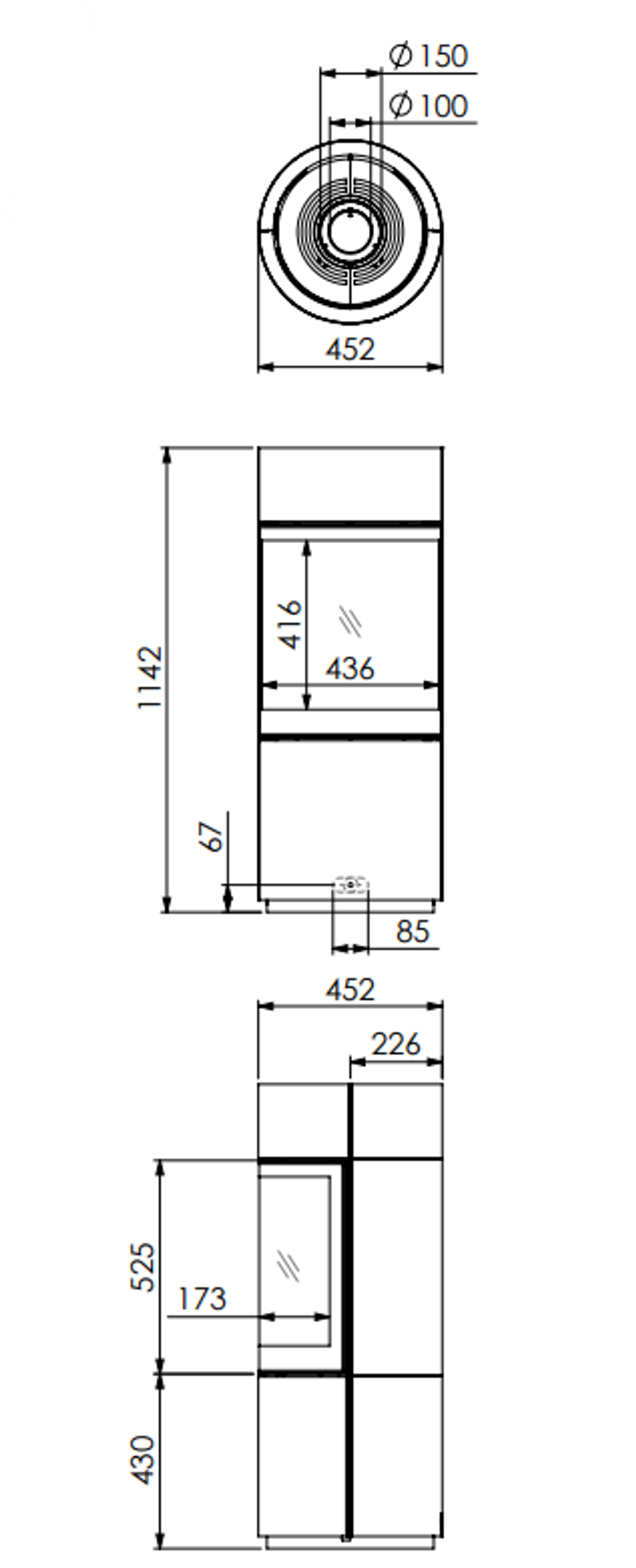 DRU Passo Balanced Flue Gas Stove