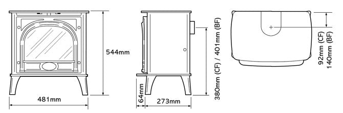Gazco Stockton5 Conventional / Balanced Flue Gas Stove