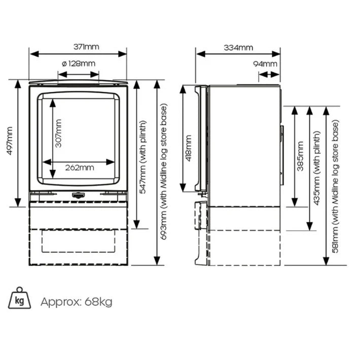 Stovax Vogue Small Wood Burning Stove