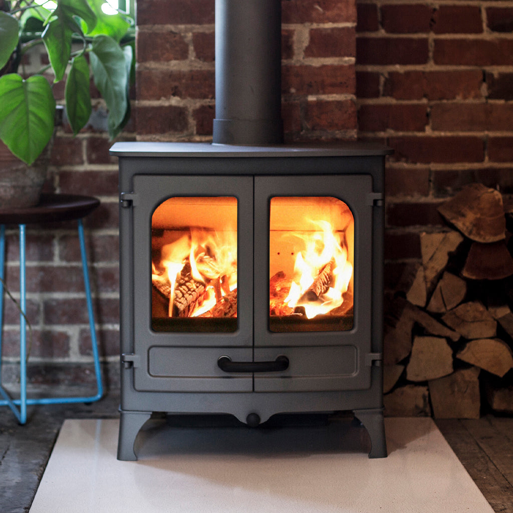 Charnwood Island I Blu Fireplace