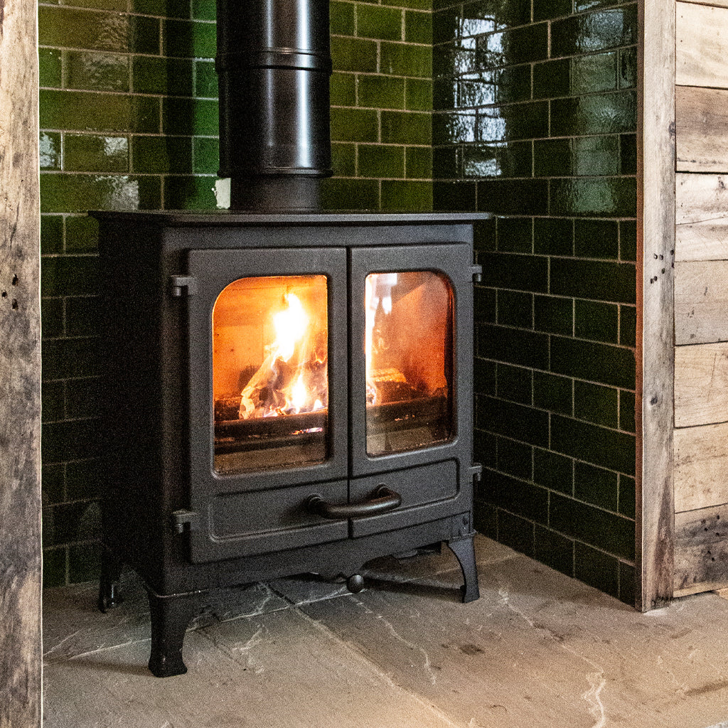 Charnwood Island I Blu Fireplace