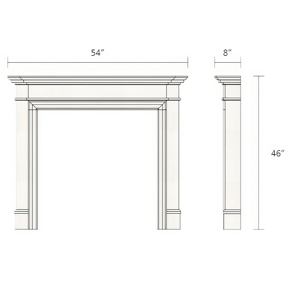 The Baverstock Limestone Fireplace