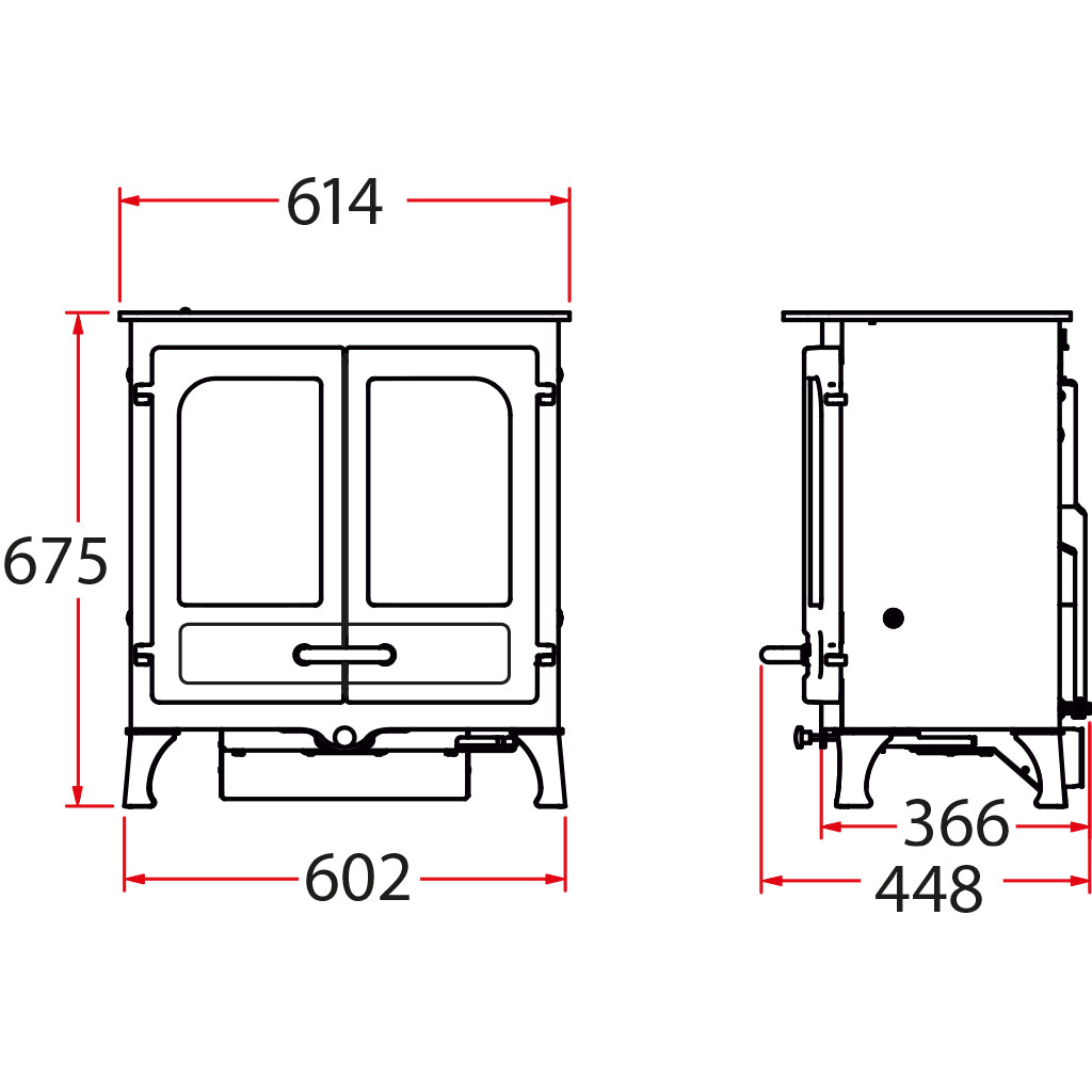 Charnwood Island II Blu Wood Burning Stove