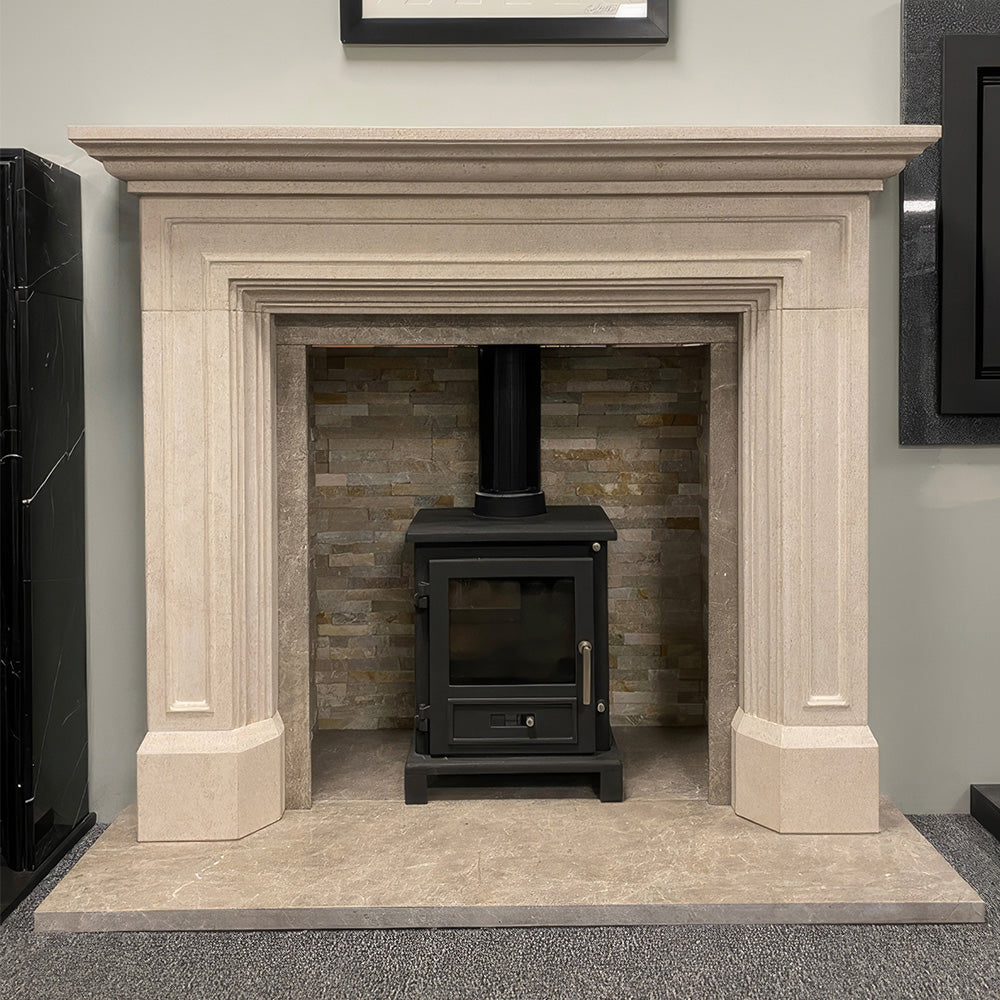 The Chatsworth Limestone Fireplace