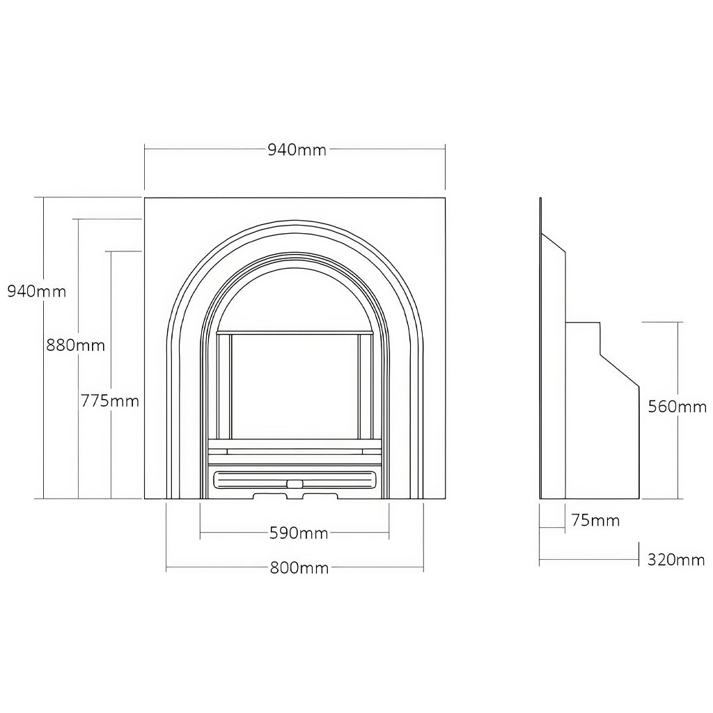 Milton Patterned Insert