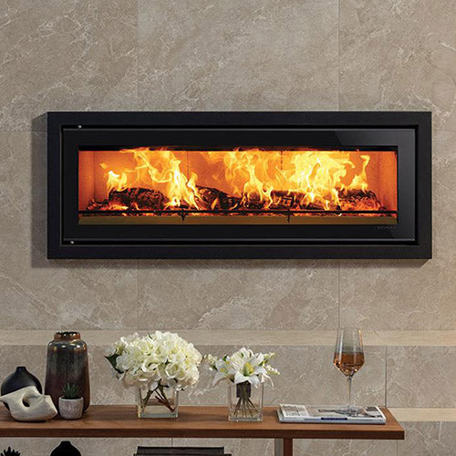 wood-stove fireplace