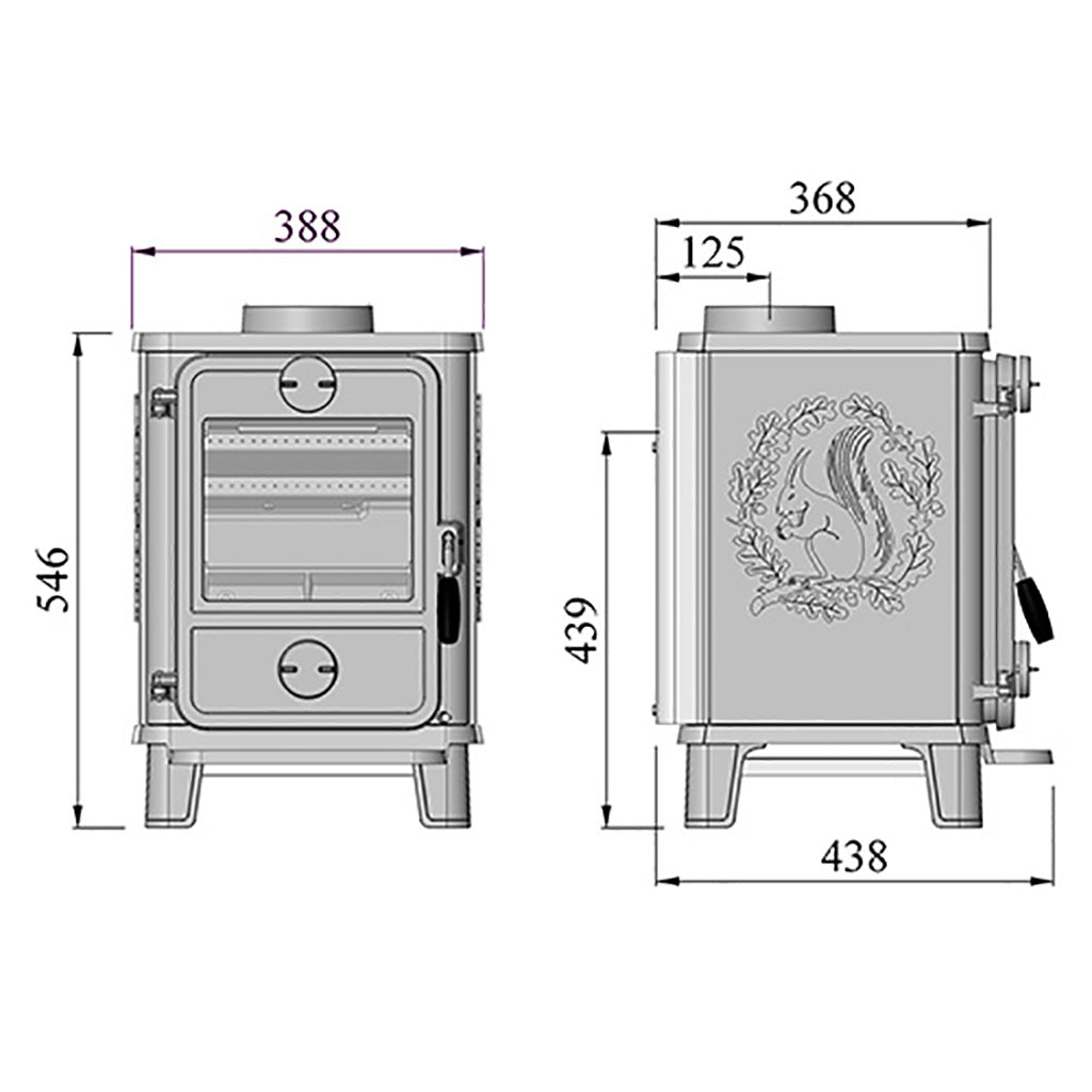 Morso 1412 Squirrel Wood Burning/Multifuel Ecodesign Stove