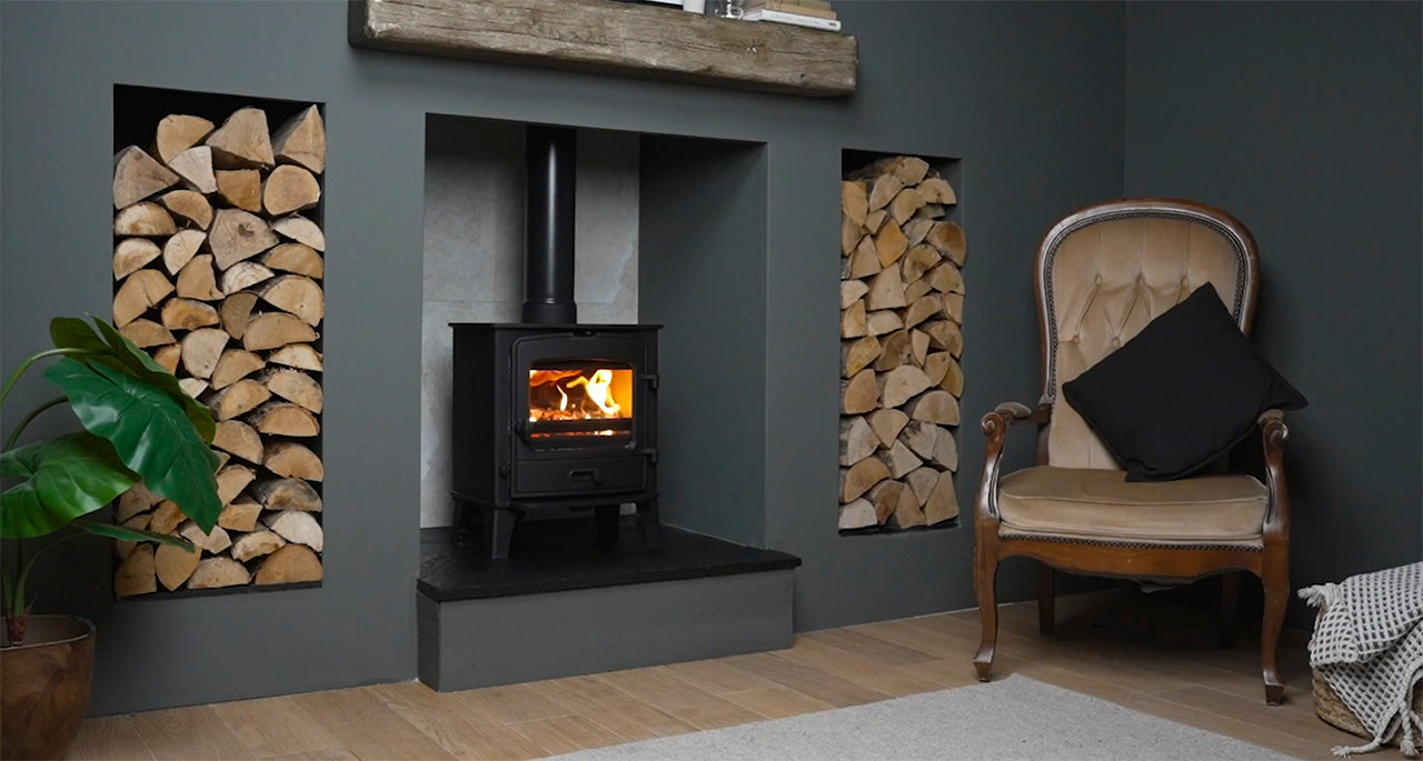 wood-burner installation