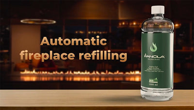 Automatic refilling fireplace